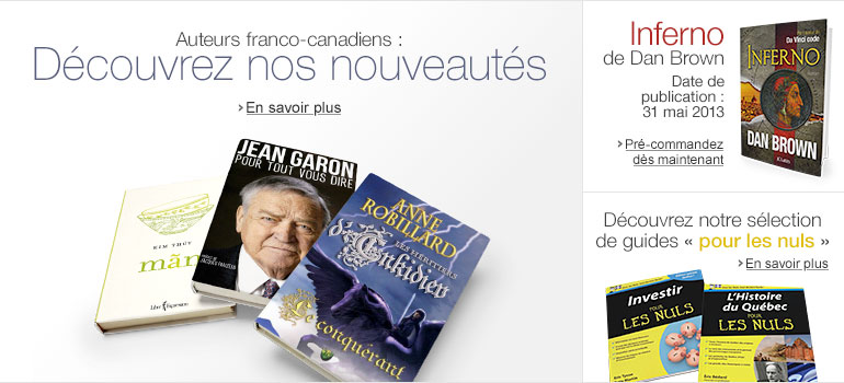 Nouveautés d'auteurs franco-canadiens