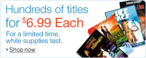 Hundreds of DVDs for $6.99