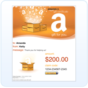 E-mail a gift certificate
