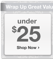 Wrap Up Great Values Under 25 dollars Shop Top Gifts and Top Values