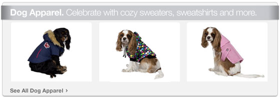 Dog Apparel. Celebrate with cozy sweaters sweatshirts and more