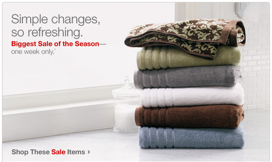 Bath sale at Target