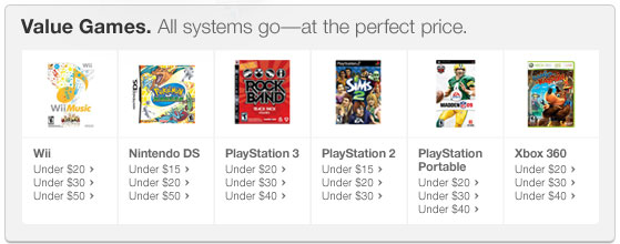 Value Games. All systems go - at the perfect price