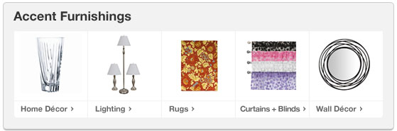 Accent Furnishings.5 items shown