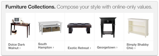 Furniture Collections. Compose your style with online-only values
