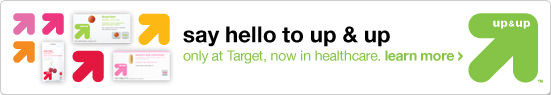 say hello to up and up only at Target now in healthcare. learn more. up and up