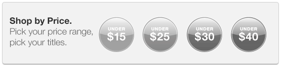 Shop by Price. Pick your price range pick your titles...