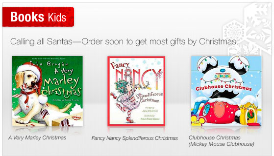 Books Kids. 3 Christmas books shown
