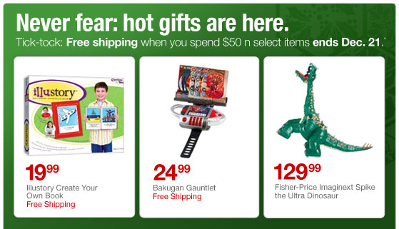 Never fear hot gofts are here. Free Shipping when you spend $50 on select items.