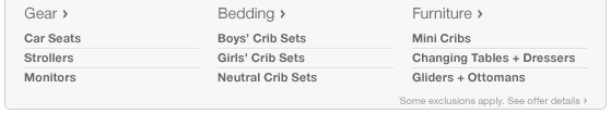 Gear. Bedding. Furniture.