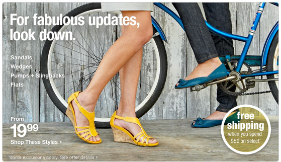 For fabulous updates look down. free shipping when you spend 50 dollars.