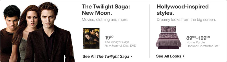 The Twilight Saga: New Moon and Hollywood inspired styles.