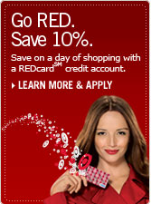 Learn more about and apply for a TargetREDcard