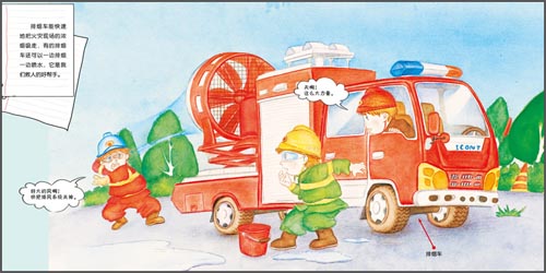 【好奇宝宝小百科?小小消防员(套装全4册)】在