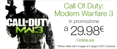 Promozione 'Call Of Duty: Modern Warfare 3' a 29,98 EUR