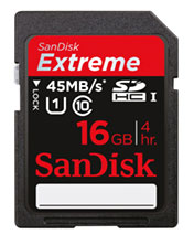 SanDisk Extreme SDHC UHS-I Memory Card