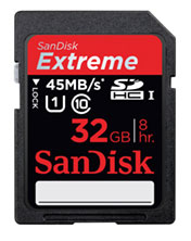 SanDisk Extreme SDHC UHS-I Memory Card