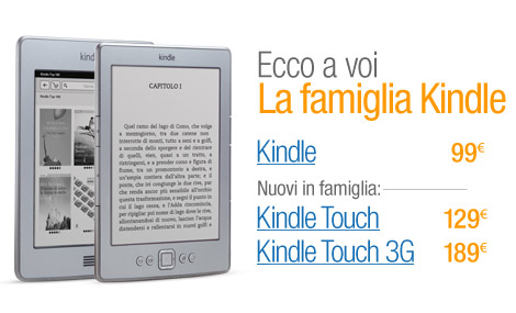 Kindle Touch: ora in Italia