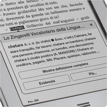 Cerca la definizione delle parole con il dizionario integrato