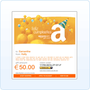 Enviar un cheque regalo por e-mail