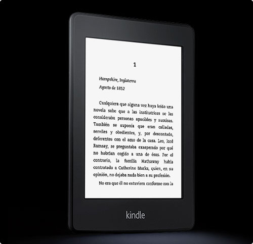 El e-reader Kindle Paperwhite