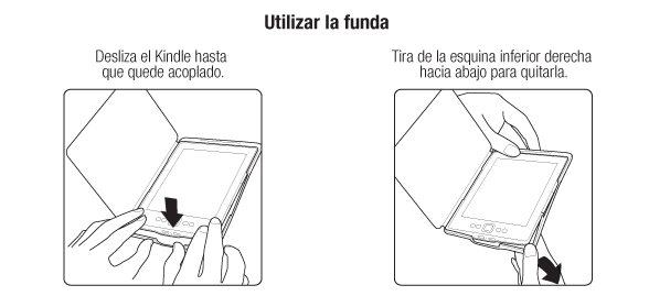 Utilizar la funda Kindle