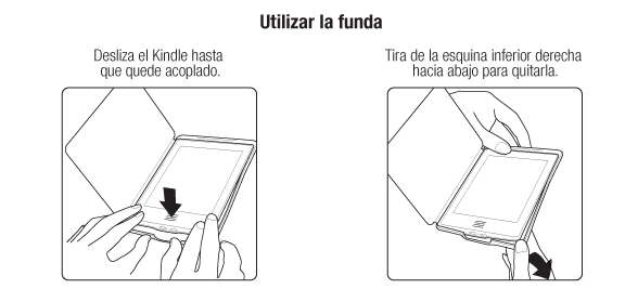 Utilizar la funda Kindle