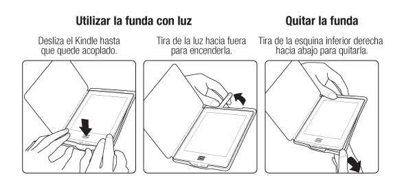 Utilizar la funda con luz