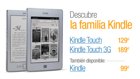 Kindle Touch, ahora en España