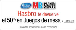50% Hasbro juegosmesa