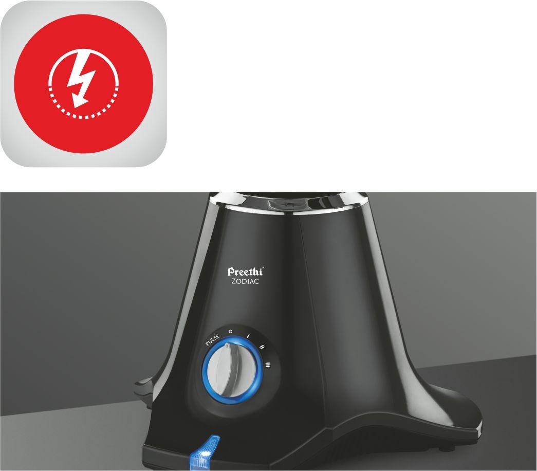 Buy Preethi Zodiac MG 218 750Watt Mixer Grinder with 5 Jars (Black