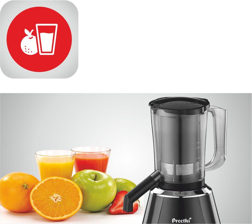 Buy Preethi Zodiac MG 218 750Watt Mixer Grinder with 5 Jars (Black/Light Grey) Online at Low