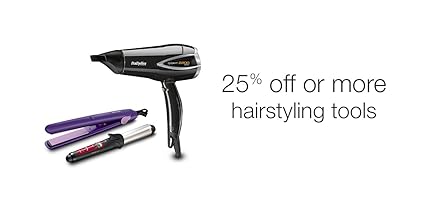 25% off or more hair styling tools