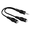 Hama Adattatore audio presa jack stereo 3,5 mm - 2 prese jack stereo 3,5 mm