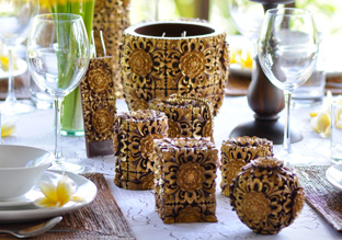 Handwerklich gefertigter Kerzen aus Volcanica!