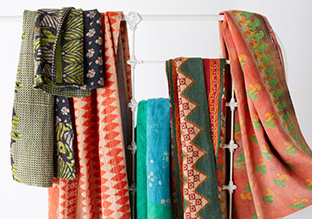 Gefundene Gegenstände: Vintage Kantha Wirft!