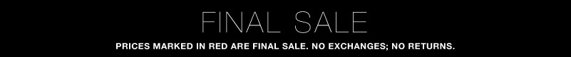 Final sale