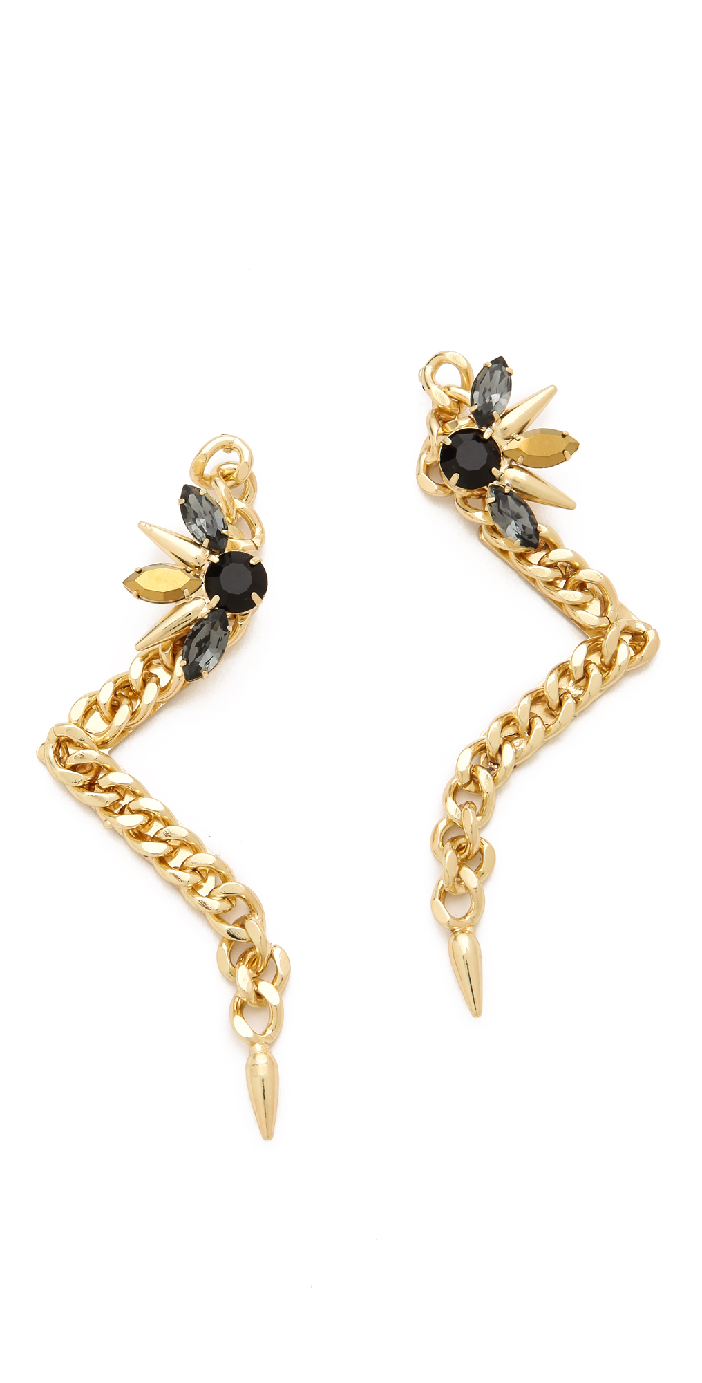 fallon jewelry 尖角坠饰耳环