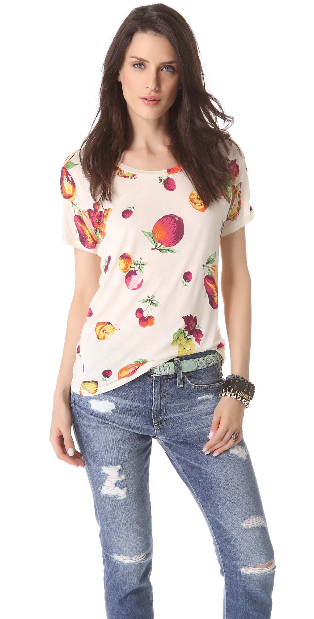 madewell 水果印花 t 恤