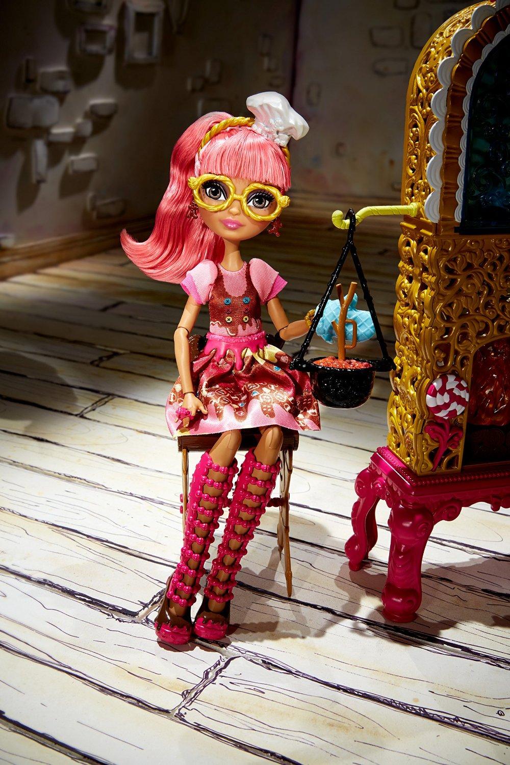 ever after high sugar coated kitchen with ginger breadhouse doll