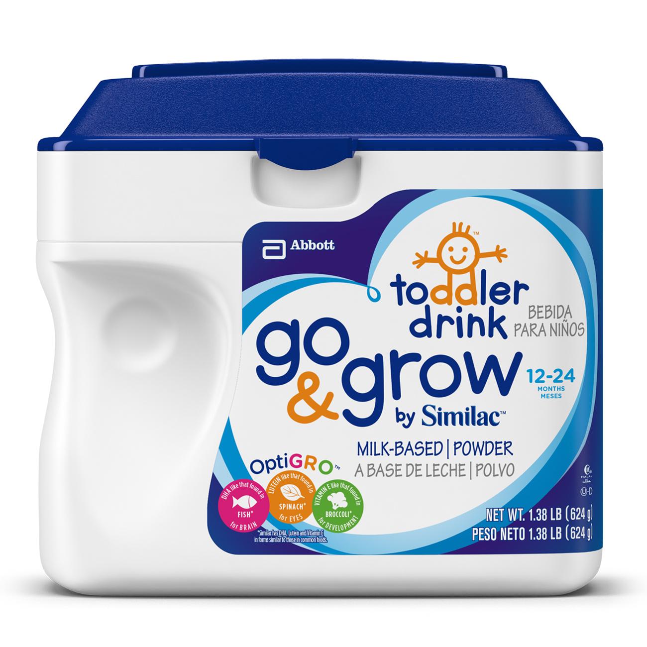 similac go & grow stage 3 milk based formula, powder, 22 ounces