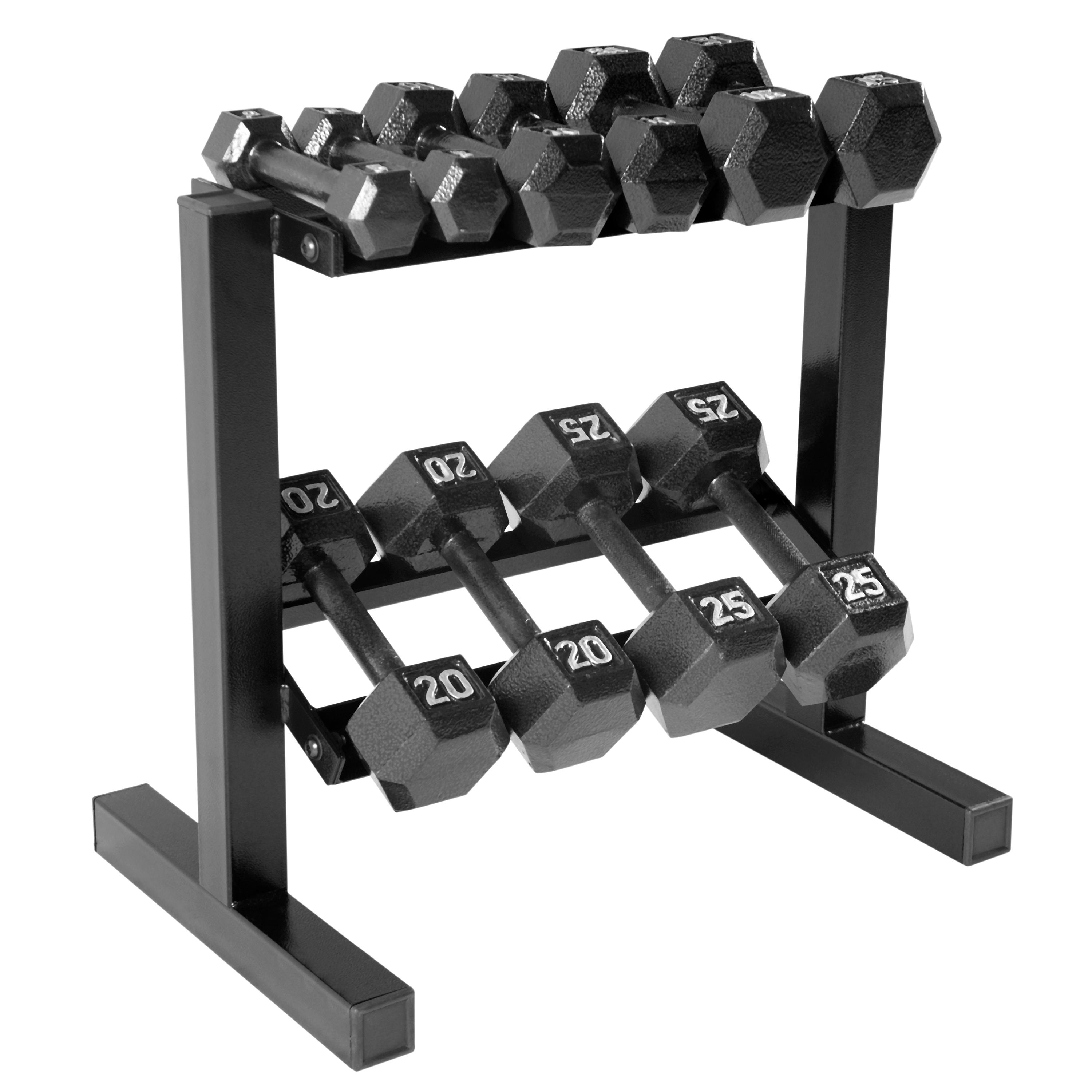 CAP Barbell Dumbbell Set With Rack, 550 Lb