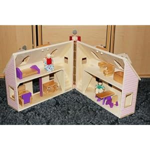 Melissa & Doug Fold and Go Mini Dollhouse