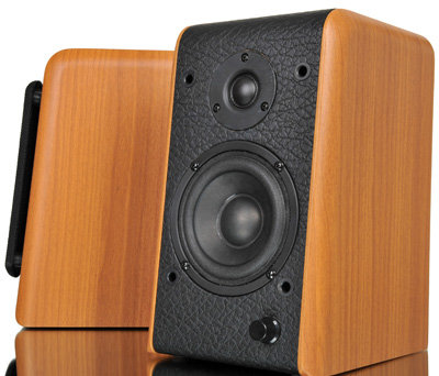 microlab 麦博 经典对箱升级 b77多媒体有源音响(木纹色)