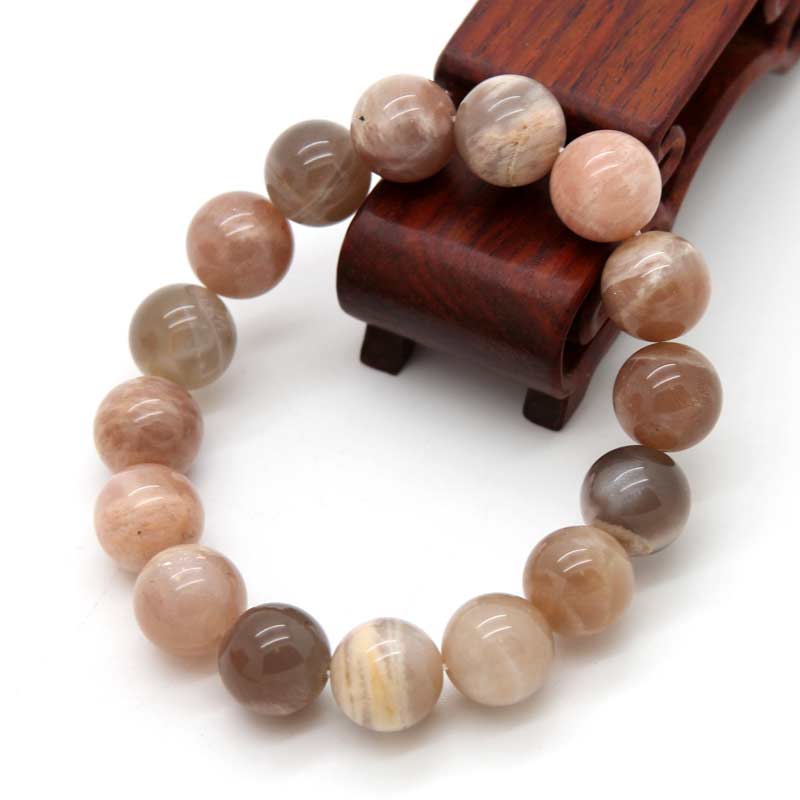 梦译丹天然太阳石手链12mm-天瑞(附权威鉴定证书)9208